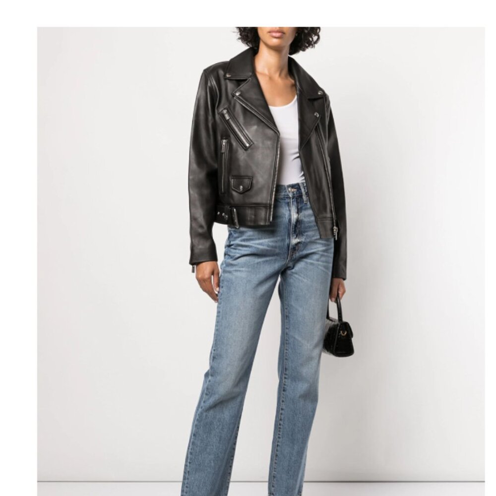 ANINE BING Benjamin leather biker jacket